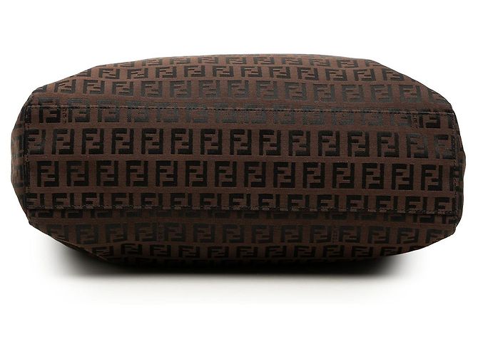 Tote de lona Zucchino marrom Fendi Castanho escuro - vista 3