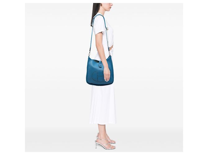Hermès Blue Clemence Evelyne III 33 - vista 6