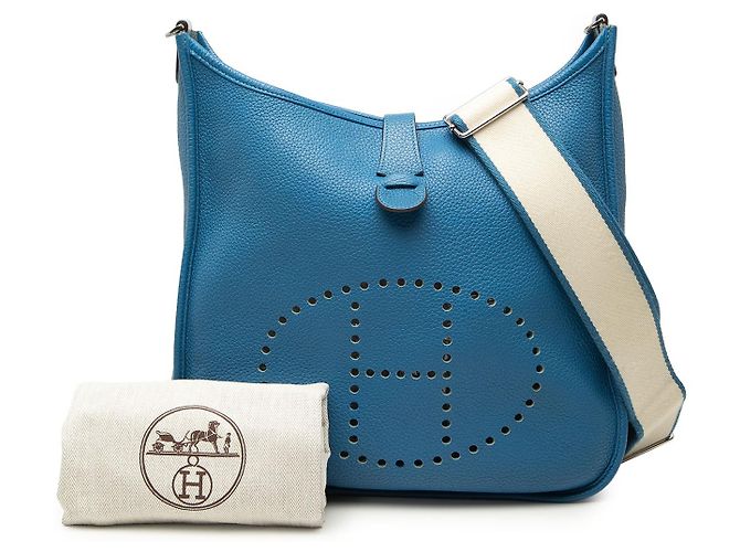 Hermès Blue Clemence Evelyne III 33 - vista 7