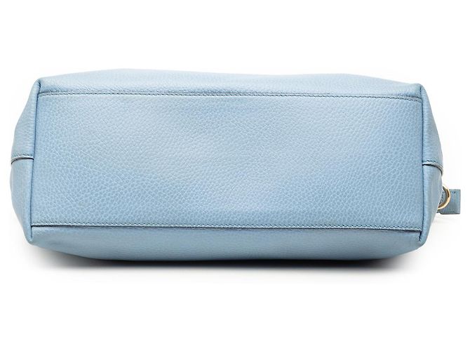 Borsa Gucci Blue Dollar in pelle di vitello con charm GG Blu chiaro - vista 3