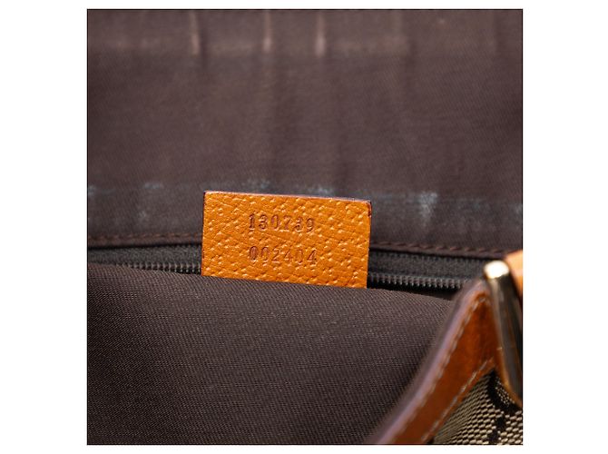 Gucci Abbey Tote aus beigem GG Canvas - Ansicht 6