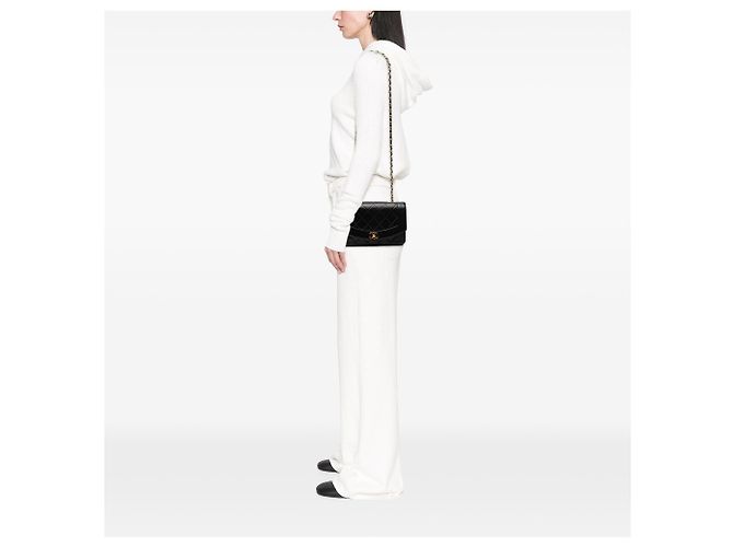 Chanel Black Small Lambskin Diana Flap Nero - vista 7