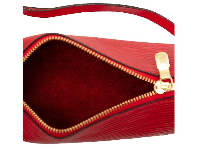 Louis Vuitton Pochette Papillon Epi rossa Rosso - vista 4