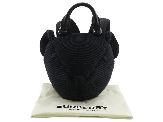 Mochila Burberry Black Thomas Bear de algodón Negro - vista 12