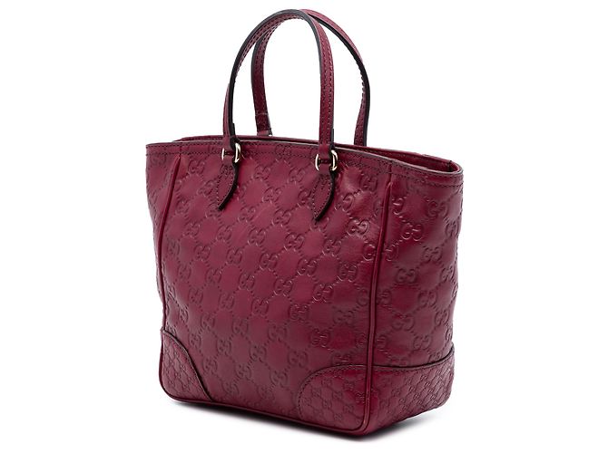 Borsa Gucci Red Small Guccissima Bree Rosso Bordò - vista 2