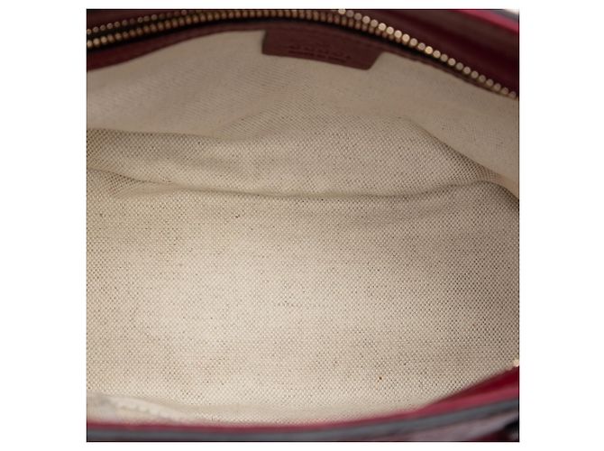 Borsa Gucci Red Small Guccissima Bree Rosso Bordò - vista 4