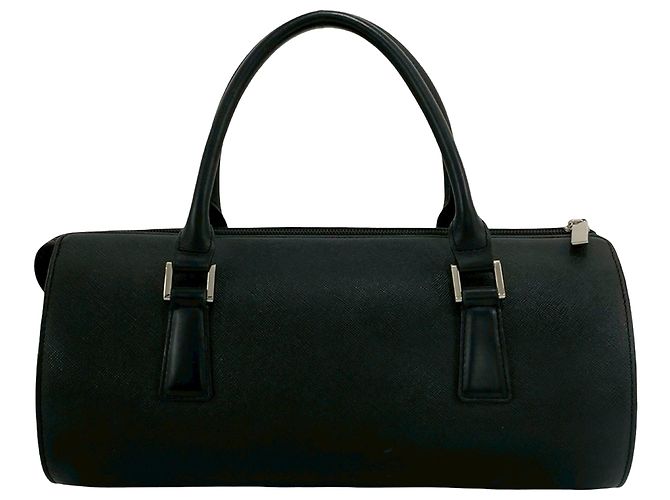 Burberry Handtasche aus schwarzem Leder - Ansicht 2