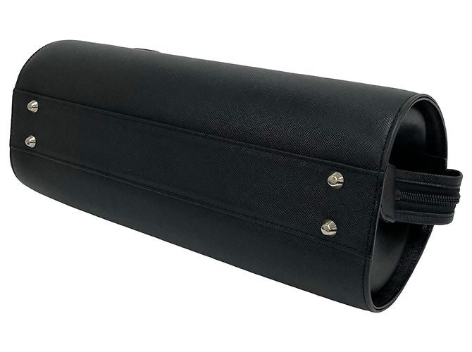 Burberry Handtasche aus schwarzem Leder - Ansicht 4