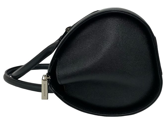 Burberry Handtasche aus schwarzem Leder - Ansicht 7
