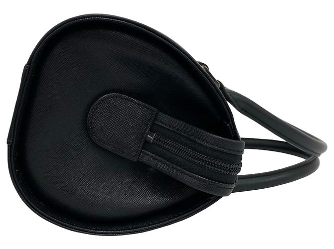 Burberry Handtasche aus schwarzem Leder - Ansicht 8