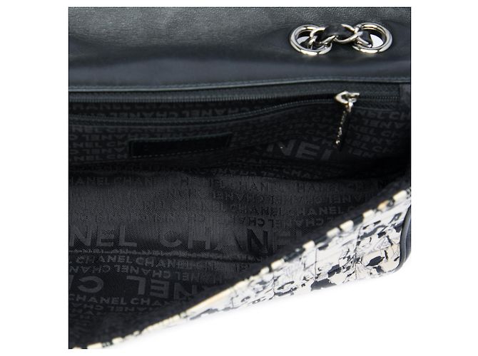 Sciarpa Chanel White Silk and Lambskin Coco Mademoiselle Flap Bianco Crudo - vista 4