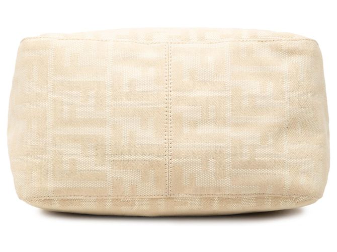 Fendi Beige Zucca Canvas Double Flap Schultertasche - Ansicht 3
