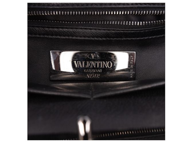 Borsa a mano Valentino Black Pony Hair Rockstud Nero - vista 5