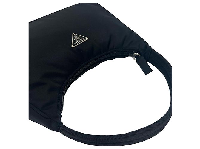 Borsa a Spalla Prada Black Mini Tessuto Sport Nero - vista 8
