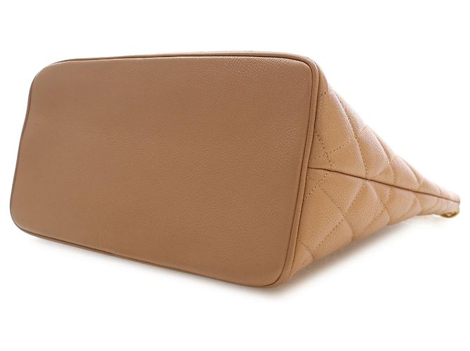 Chanel Beige Caviar Medallion Tote - view 7