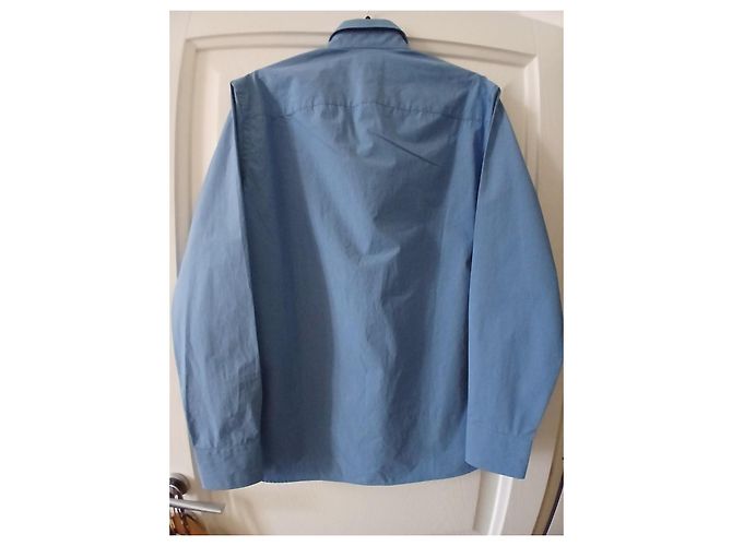 Tod's Camicia Blu in Cotone a Maniche Lunghe - vista 8
