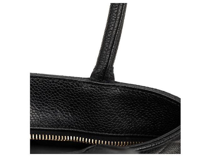 Tote Chanel Black Caviar Medallion Nero - vista 6