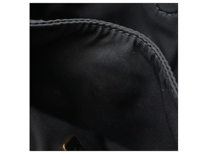 Borsa Prada Black Mini Padded Re Nylon Bow Satchel - vista 5