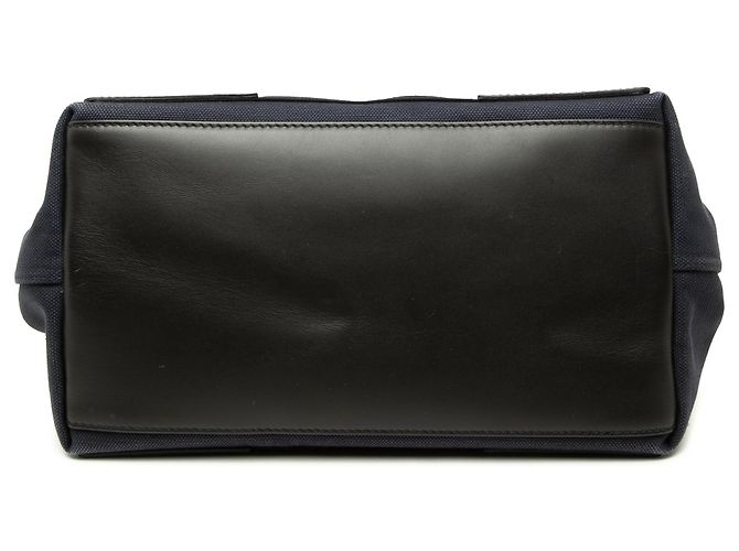Balenciaga Cabas Tote S aus Canvas Navy Blau Marineblau - Ansicht 3