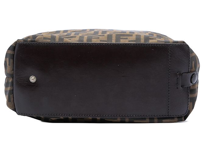 Fendi Tote aus braunem Zucca-Canvas - Ansicht 3