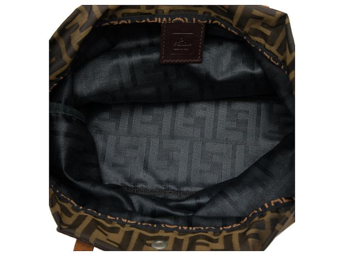 Fendi Tote aus braunem Zucca-Canvas - Ansicht 4