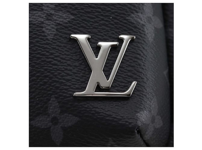 Borsa a tracolla Louis Vuitton Black Monogram Eclipse Avenue Slingbag PM Nero - vista 9