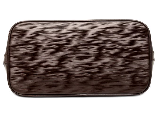 Louis Vuitton Alma PM in pelle Epi marrone Marrone scuro - vista 3