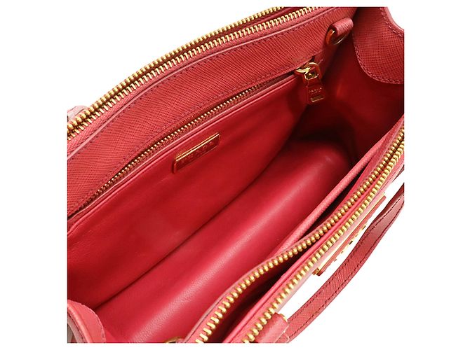 Borsa Prada Pink Mini Saffiano Lux Galleria Double Zip Rosa - vista 3