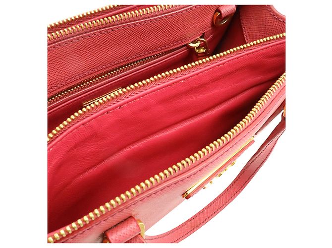 Borsa Prada Pink Mini Saffiano Lux Galleria Double Zip Rosa - vista 4