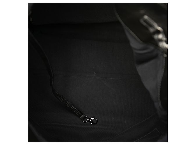 Tote Chanel Black Large Glazed Calfskin Quilted Chain Me Nero - vista 4