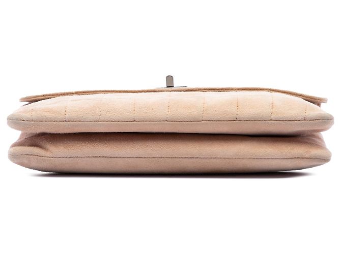 Chanel Beige Choco Bar Suede Mademoiselle Turnlock Flap - vista 3