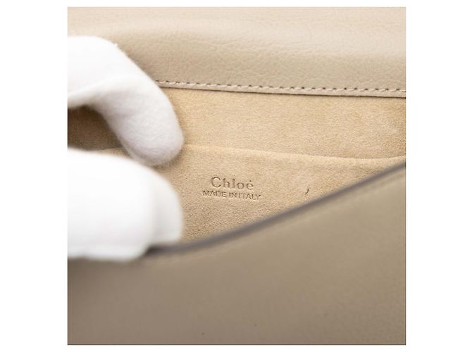 Borsa a tracolla Chloé Brown Small Leather Nile Bracelet Marrone Taupe - vista 5