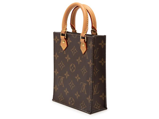 Louis Vuitton Petit Sac Plat Monogram Marrone - vista 2