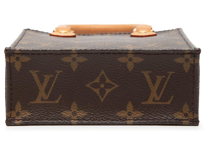 Louis Vuitton Petit Sac Plat Monogram Marrone - vista 3