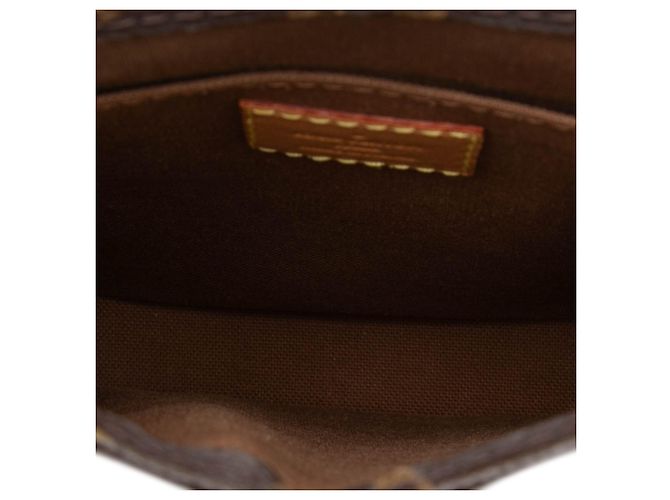Louis Vuitton Petit Sac Plat Monogram Marrone - vista 4