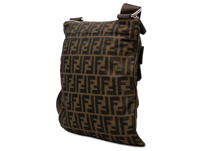 Fendi Marrone Zucca Canvas Crossbody - vista 2