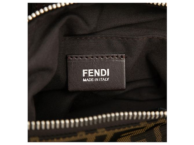 Fendi Marrone Zucca Canvas Crossbody - vista 5