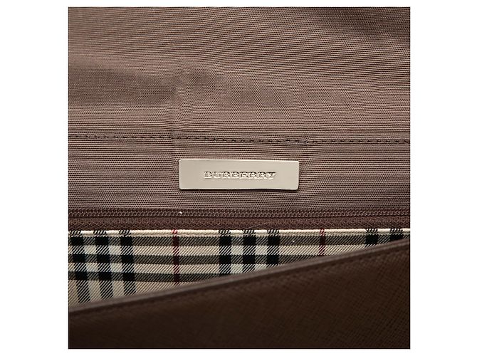 Borsa a tracolla con patta in pelle marrone Burberry Marrone scuro - vista 5