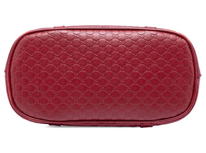 Borsa Gucci Red Mini Microguccissima Dome Satchel Rosso - vista 3