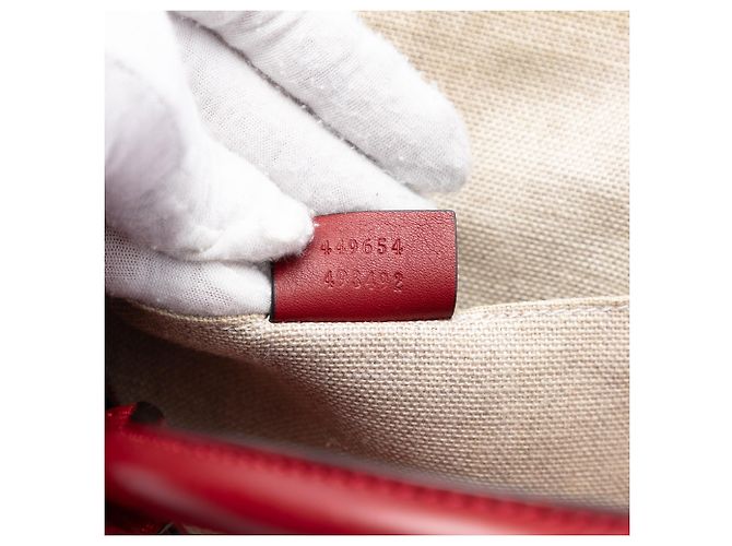 Borsa Gucci Red Mini Microguccissima Dome Satchel Rosso - vista 6