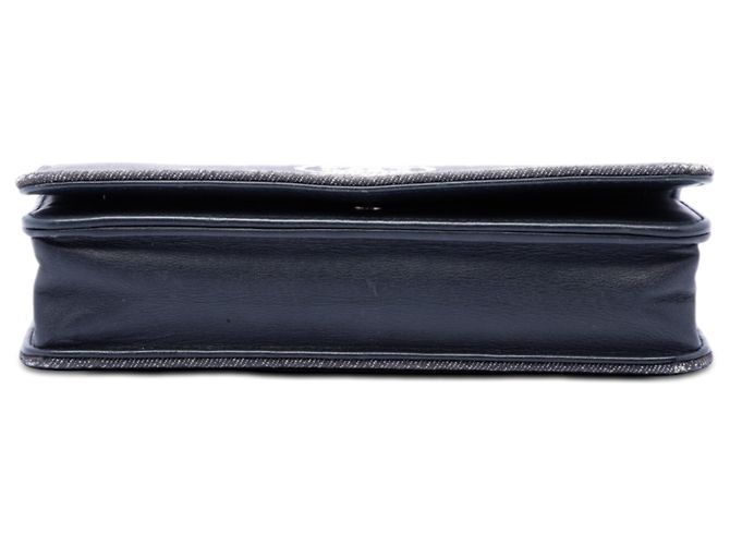 Portafoglio con Catena Chanel Blue Denim Deauville Blu navy - vista 3