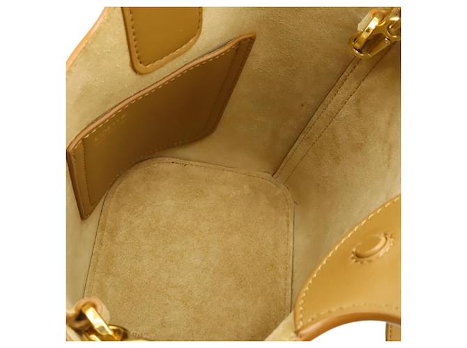 Borsa a secchiello LOEWE Brown Mini Leather Pebble Marrone - vista 3