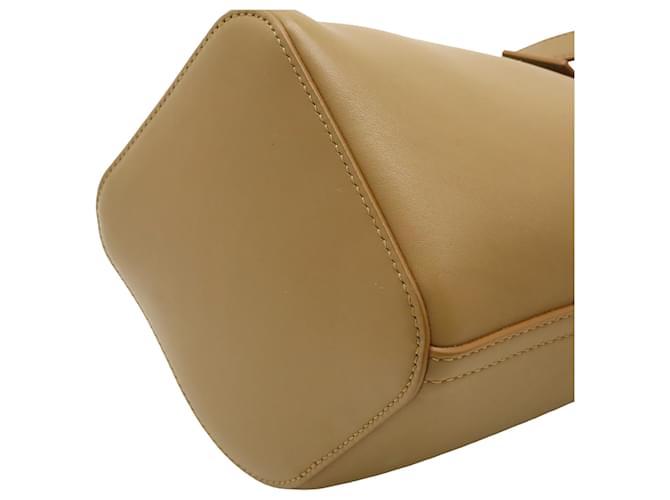 Borsa a secchiello LOEWE Brown Mini Leather Pebble Marrone - vista 7