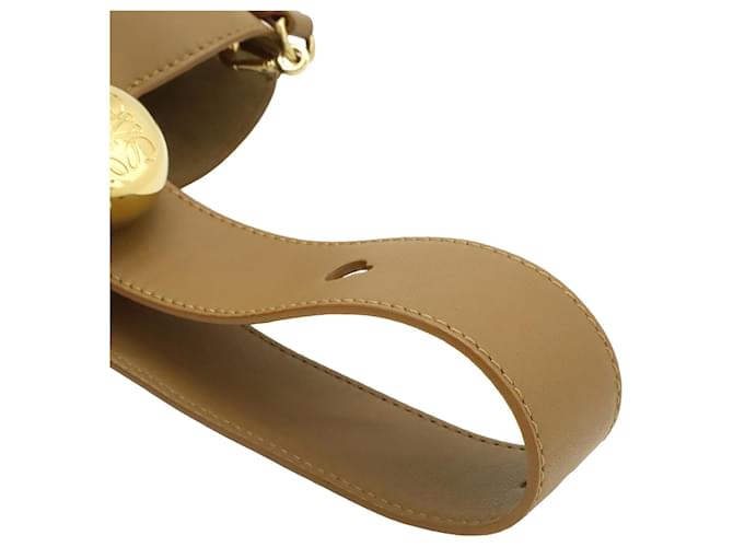 Borsa a secchiello LOEWE Brown Mini Leather Pebble Marrone - vista 9