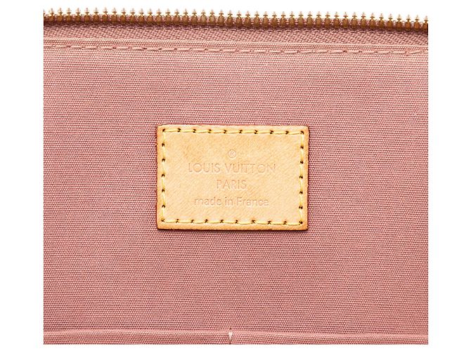 Louis Vuitton Alma PM in monogram vernis marrone Caramello - vista 5