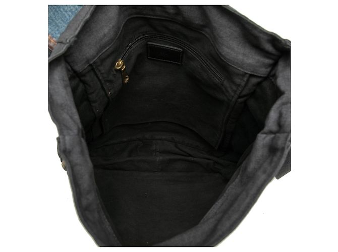 Borsa a tracolla in denim blu Dolce & Gabbana - vista 4