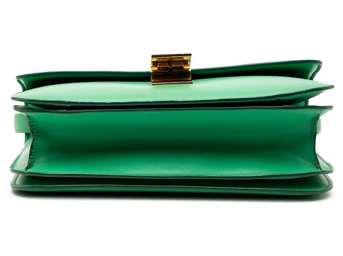 Céline Celine Green Medium Calfskin Classic Box Verde - vista 3