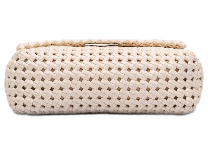 Stella Mc Cartney Borsa a mano Becks in ecopelle intrecciata bianca Stella McCartney Bianco - vista 3