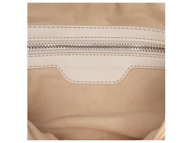 Stella Mc Cartney Borsa a mano Becks in ecopelle intrecciata bianca Stella McCartney Bianco - vista 5