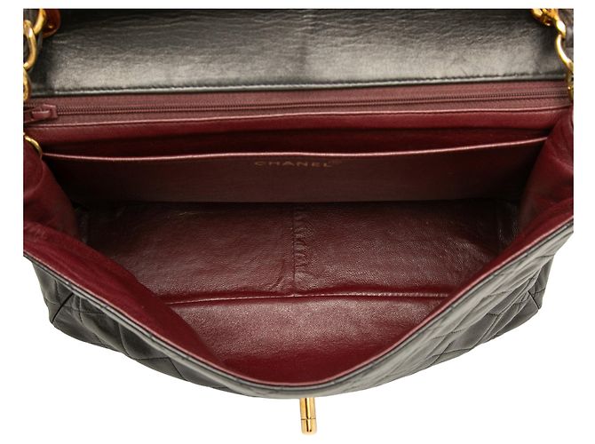 Chanel Black Jumbo XL Classic Lambskin Single Flap Nero - vista 4
